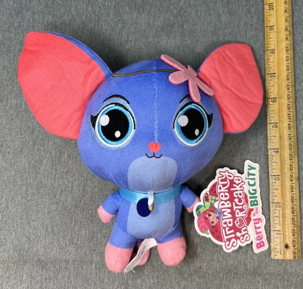Strawberry Shortcake Cheesecake Mouse Plush 6 Inch Berry in the Big City NWT